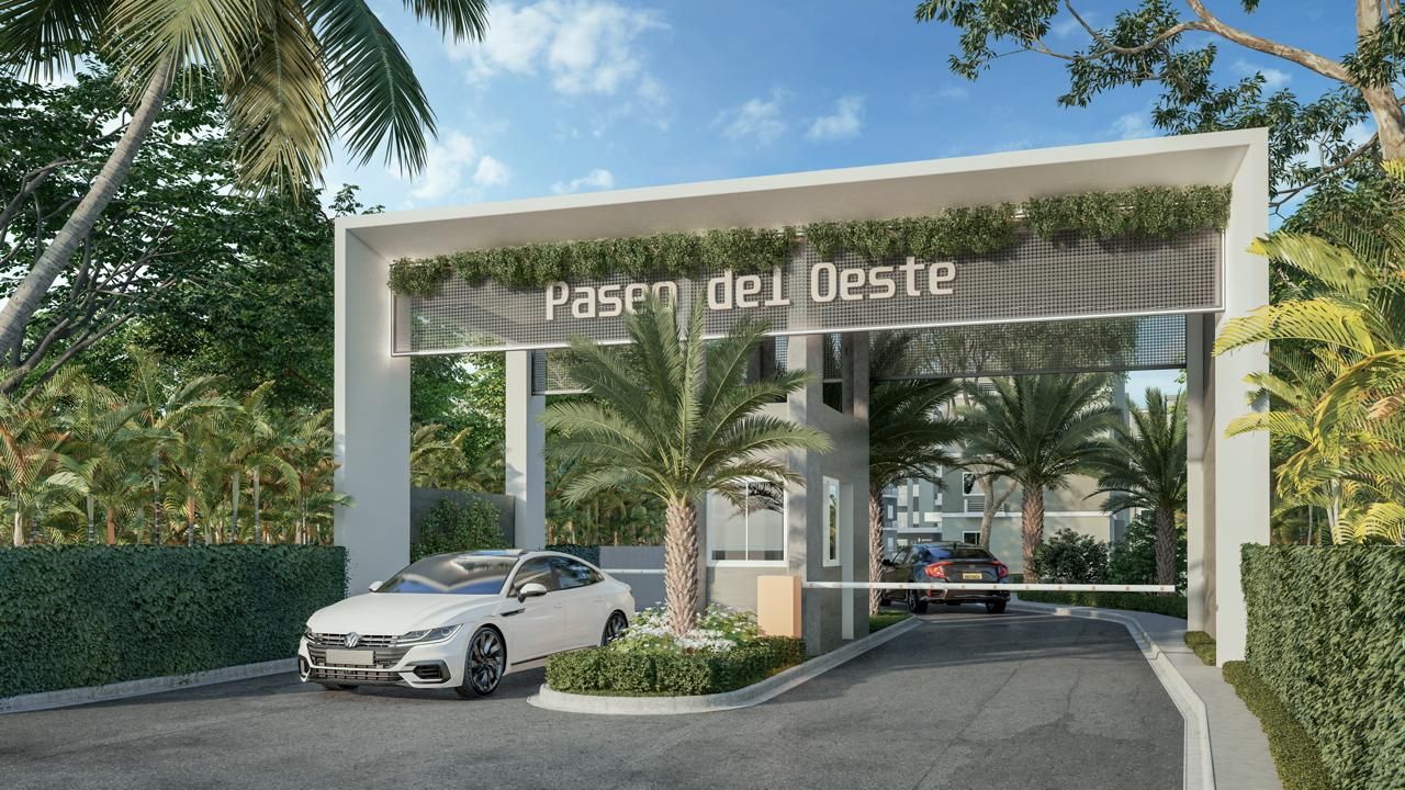 Acceso principal de un residencial
