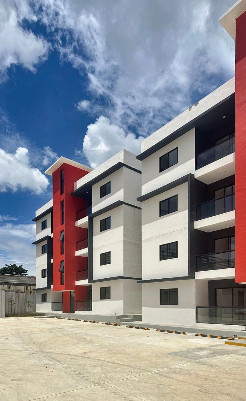 Fachada de edificio de apartamentos